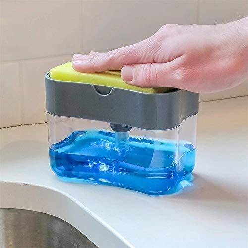 Soap Dispenser-2 in 1 Liquid Soap Dispenser with Sponge Holder