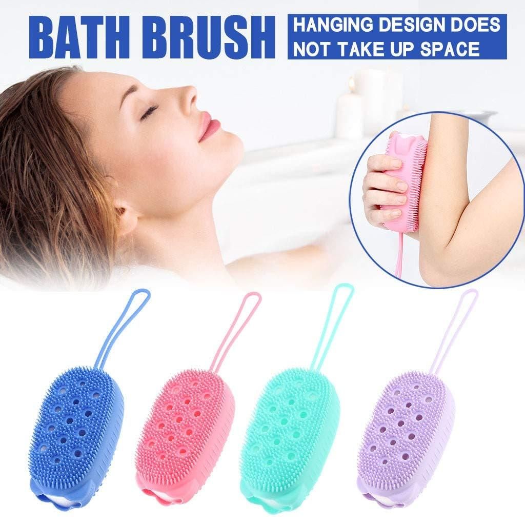 Bath Brush-Silicone Foaming Bath Brush Scrubbing Brushes
